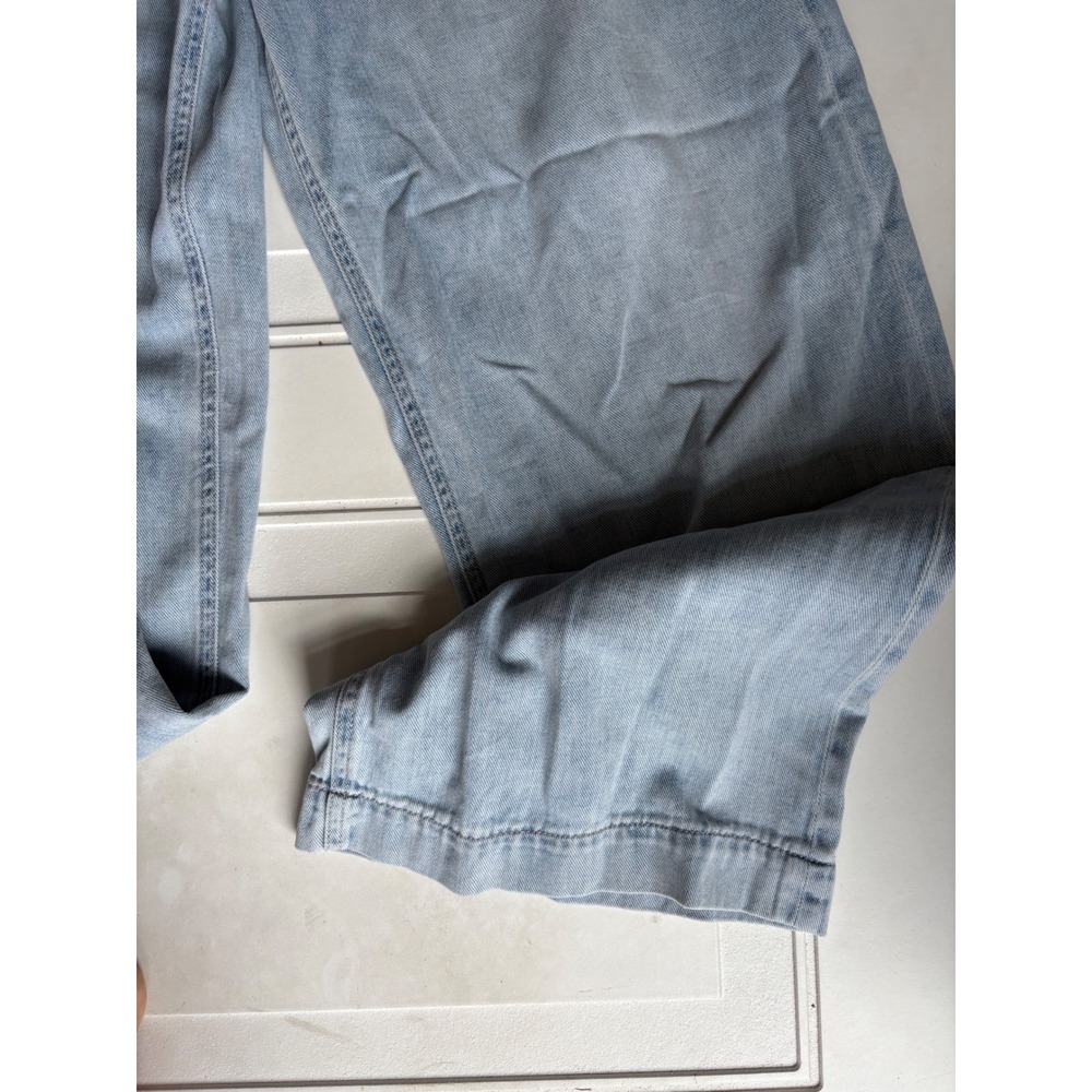 Scotch & Soda Chelsea Hotel Wide Leg Pleated Jeans Light Indigo 26 - Picture 4 of 8